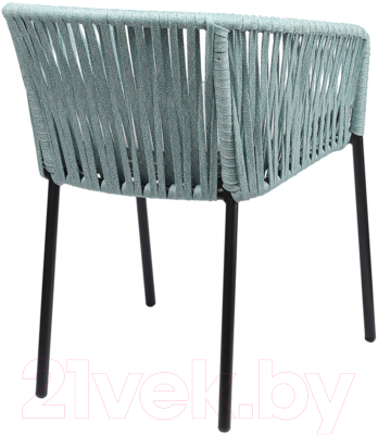 Стул садовый Bergenson Bjorn Reed / BB0000814 (черный/серо-голубой)