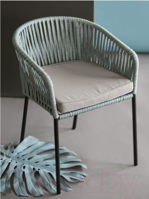 Стул садовый Bergenson Bjorn Reed / BB0000814 (черный/серо-голубой)