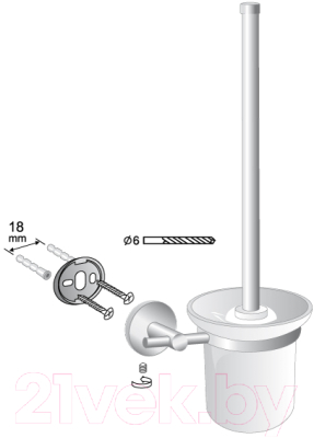 Ершик для унитаза Bisk For You 08254