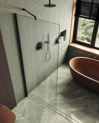 Душевая стенка MaybahGlass 109x195 / MGD-680-6ш