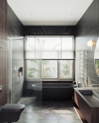 Душевая стенка MaybahGlass 109x195 / MGD-680-4ш