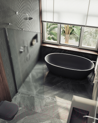 Душевая стенка MaybahGlass 109x195 / MGD-680-5ш