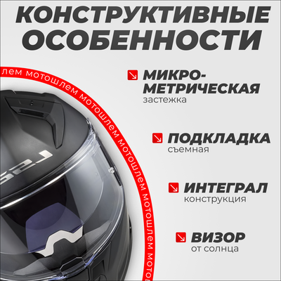 Мотошлем LS2 FF811 Vector II Solid