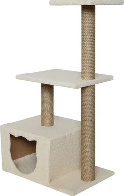 Комплекс для кошек Kogtik Непал с домиком / БежКД m - фото