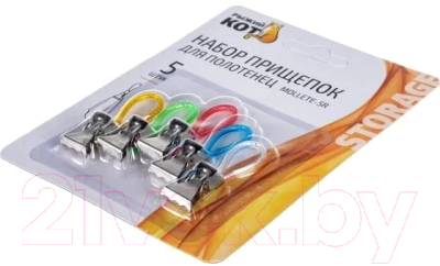 Набор зажимов для полотенец Рыжий кот Mollete-5R