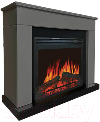 Каминокомплект Смолком Detroit MB/JUP/SYM26 Jupiter FX N Black (серый графит/черный) - фото