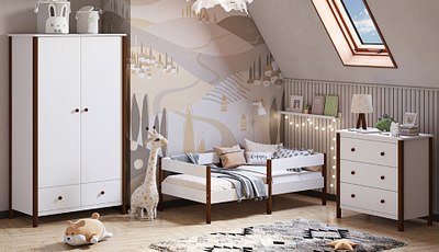 Кровать-тахта детская Polini Kids Simple 3435 / 0002786.165