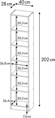 Стеллаж Polini Kids Home Smart Вертикальный / 0002287.171