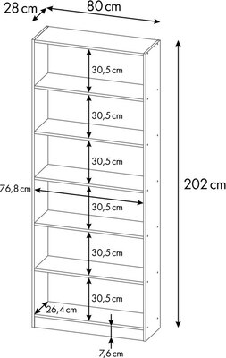 Стеллаж Polini Kids Home Smart Вертикальный / 0002288.171