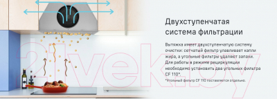 Вытяжка скрытая Maunfeld Trapeze 603EM