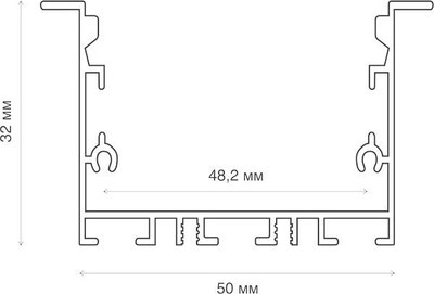 Профиль для светодиодной ленты Rexant 146-404