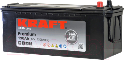 Автомобильный аккумулятор KrafT Premium Евро / 195G51R.