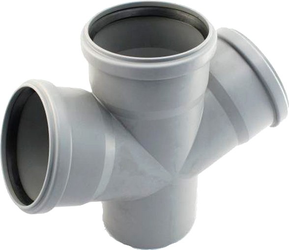 Крестовина внутренней канализации Политэк ТПК 110/110/110/67 ПП - фото