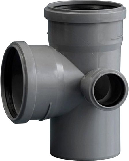 Крестовина внутренней канализации Политэк ТПК 110x110x50/90 ПП - фото