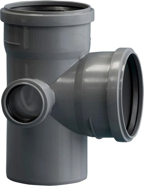 Крестовина внутренней канализации Политэк ТПК 110x110x50/90 ПП - фото