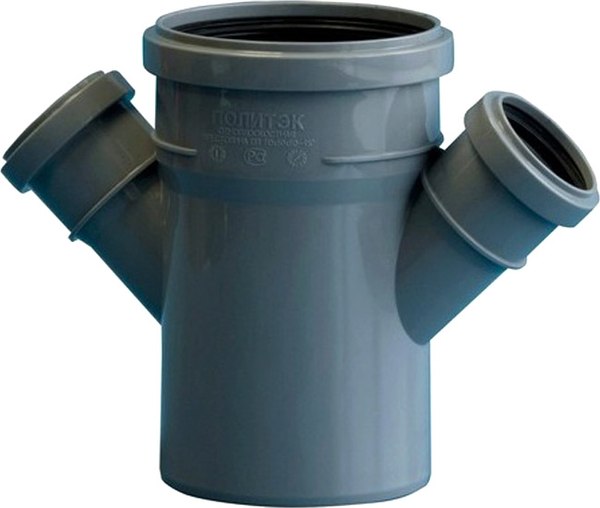Крестовина внутренней канализации Политэк ТПК 110x50x50/45 ПП - фото