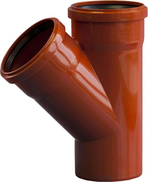 Тройник наружной канализации Политэк ТПК 200/160/45 - фото
