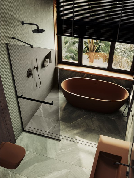 Душевая стенка MaybahGlass 69x195 / MGD-721-6у