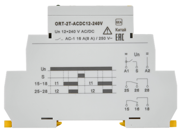 Реле времени IEK ORT-2T-ACDC12-240V