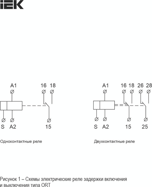 Реле времени IEK ORT-B1-ACDC12-240V