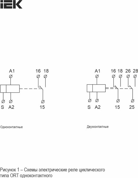 Реле времени IEK ORT-S2-ACDC12-240V