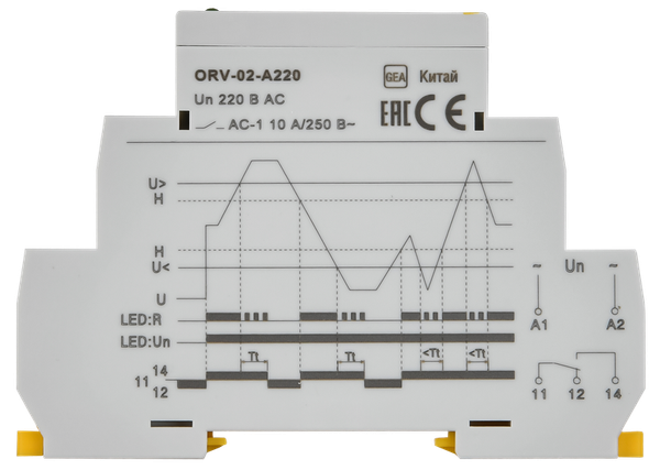 Реле напряжения IEK ORV-02-A220