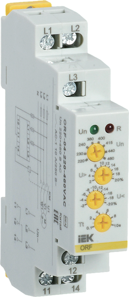 Реле контроля фаз IEK ORF-04-220-460VAC - фото