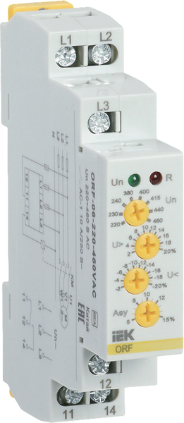 Реле контроля фаз IEK ORF-06-220-460VAC - фото