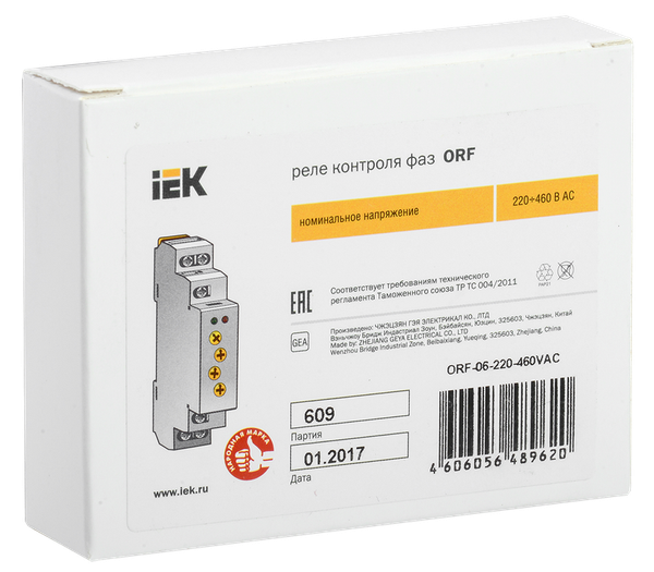 Реле контроля фаз IEK ORF-06-220-460VAC