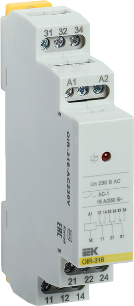 Реле промежуточное IEK OIR-316-AC230V - фото