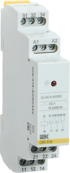 Реле промежуточное IEK OIR-316-ACDC24V - фото