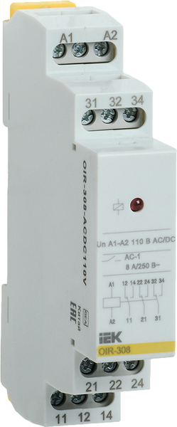 Реле промежуточное IEK OIR-308-ACDC110V - фото