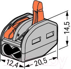 Клемма Wago 222-412 59927