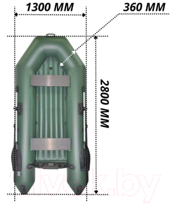 Надувная лодка Муссон 2800 НД