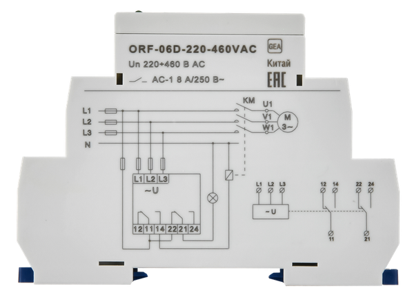 Реле контроля фаз ONI ORF-06D-220-460VAC