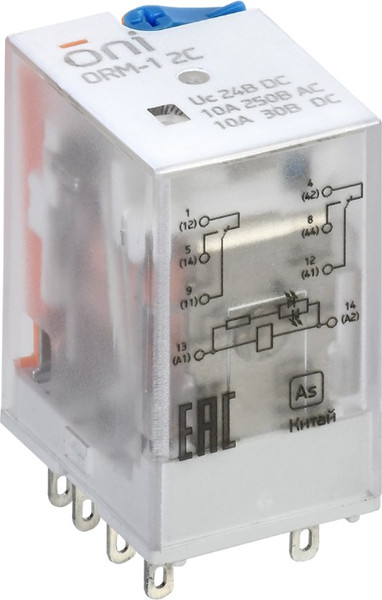 Реле интерфейсное ONI ORM-1-2C-DC24V-L-B - фото