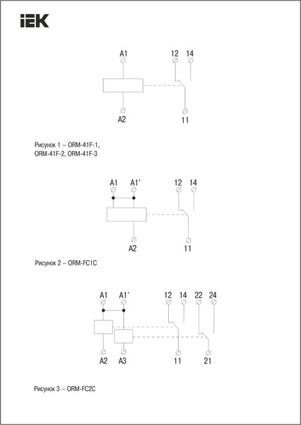 Реле интерфейсное IEK ORM-41F-3