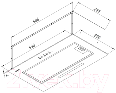 Вытяжка скрытая Akpo Mio Eco II 60 WK-4