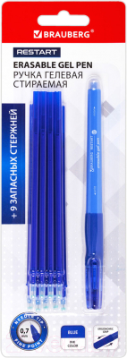 Ручка гелевая Brauberg Restart / 144098 - фото