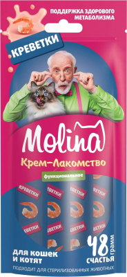 Лакомство для кошек Molina Поддержка здорового метаболизма / 74099 - фото