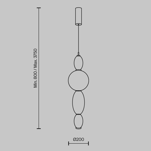 Потолочный светильник Maytoni Modern MOD297PL-L12BS3K