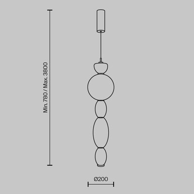 Потолочный светильник Maytoni Modern MOD297PL-L17BS3K