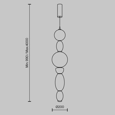 Потолочный светильник Maytoni Modern MOD297PL-L24BS3K