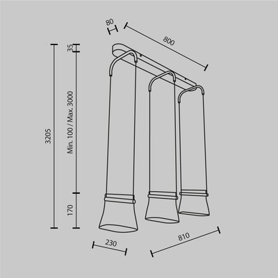 Люстра Maytoni Modern MOD170PL-L24BS3K