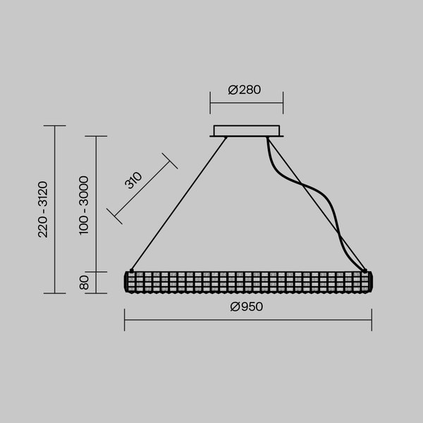 Потолочный светильник Maytoni Modern MOD335PL-L35CH3K