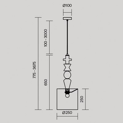 Потолочный светильник Maytoni Modern MOD298PL-01W1