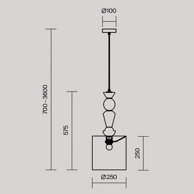 Потолочный светильник Maytoni Modern MOD298PL-01W2
