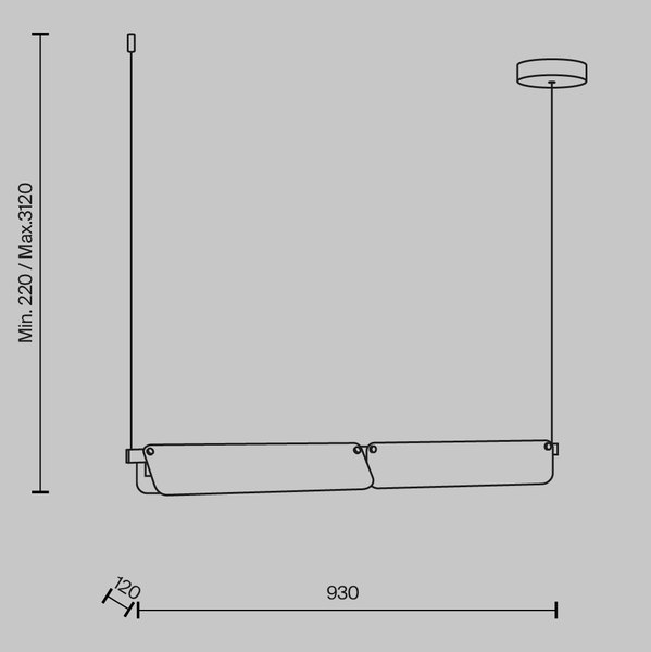 Потолочный светильник Maytoni Modern MOD296PL-L20BC3K