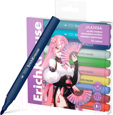 Набор маркеров Erich Krause Manga / 62035 - фото