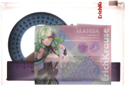 Набор для черчения Erich Krause Manga / 61849  - фото
